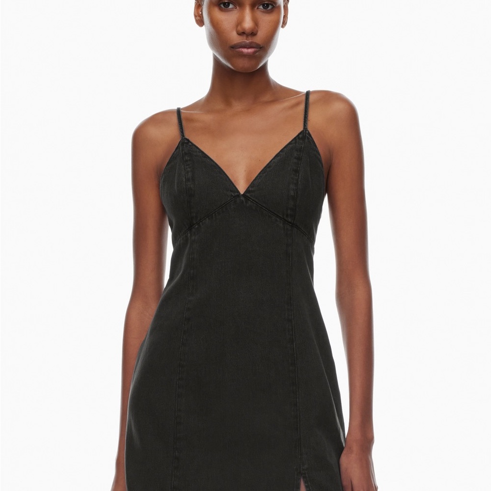 Denim Forum Black Mini Dress